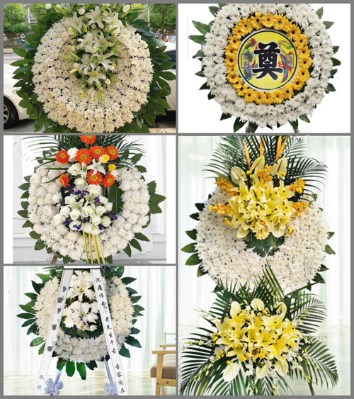 山东青岛莱西市马连庄镇乔家草泊村花圈速递